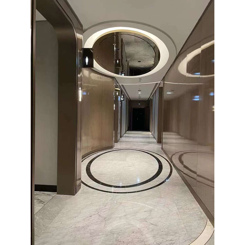 Jó minőségű fehér márványlap bianco carrara fehér márvány szállodai padlókhoz