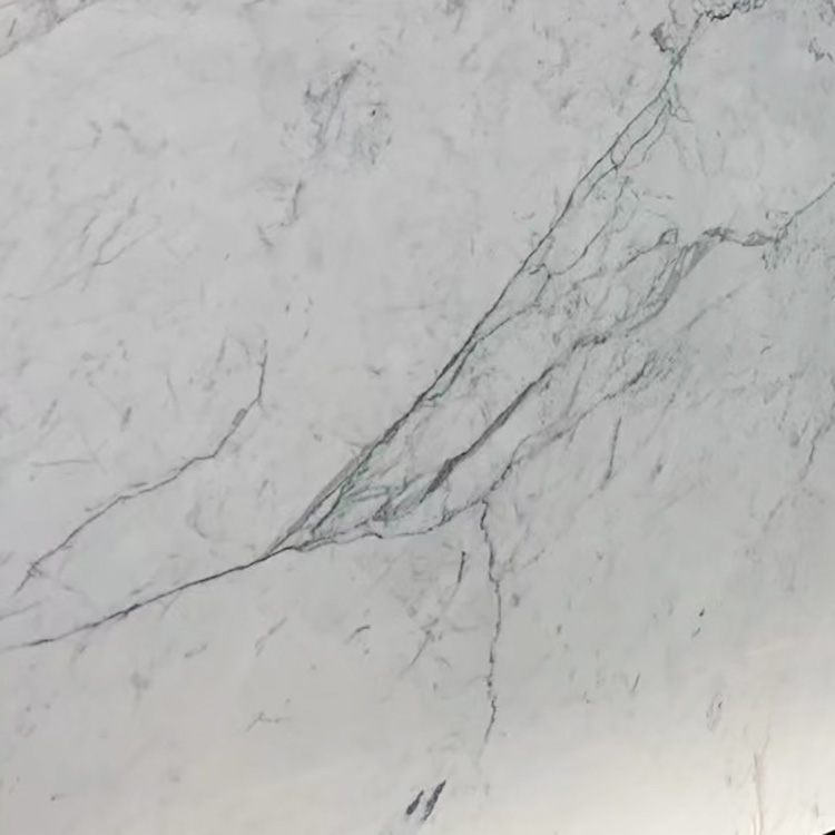 Fabrikspris Italiensk tekstur sømløs hvid statuario marmor