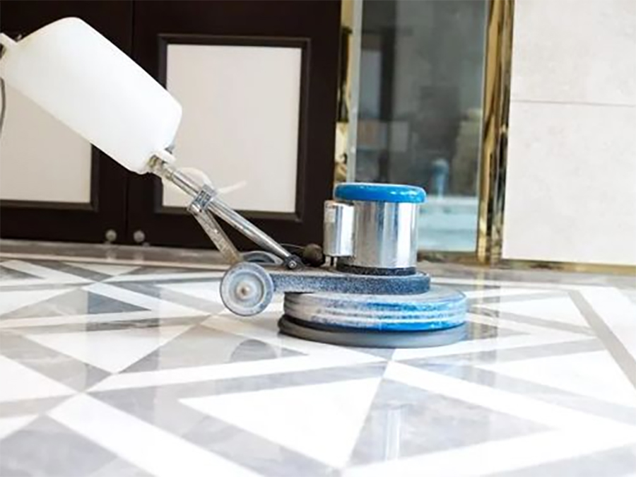 How to polish marble floor？