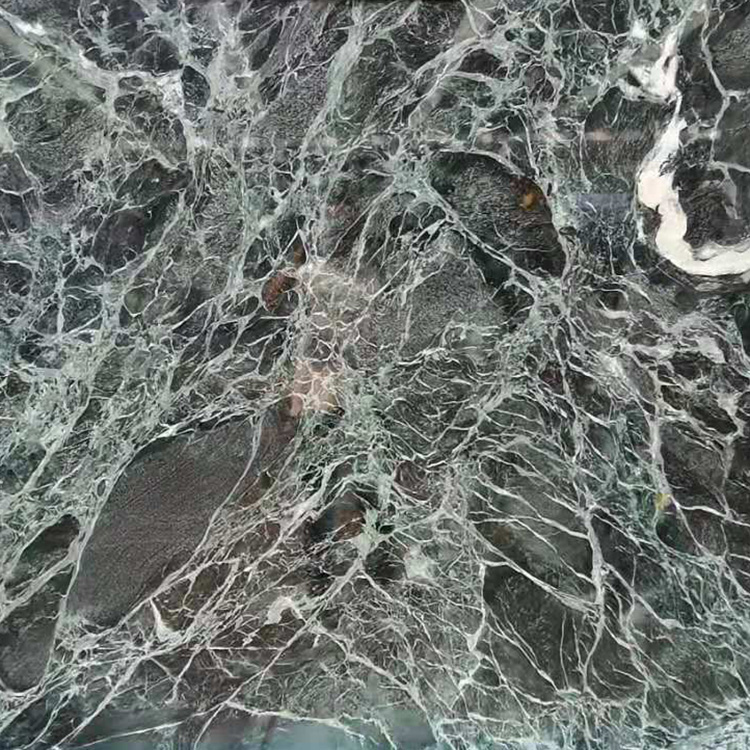 Digosok marmo verde alpi scuro marmer héjo poék pikeun countertop Diulas Gambar