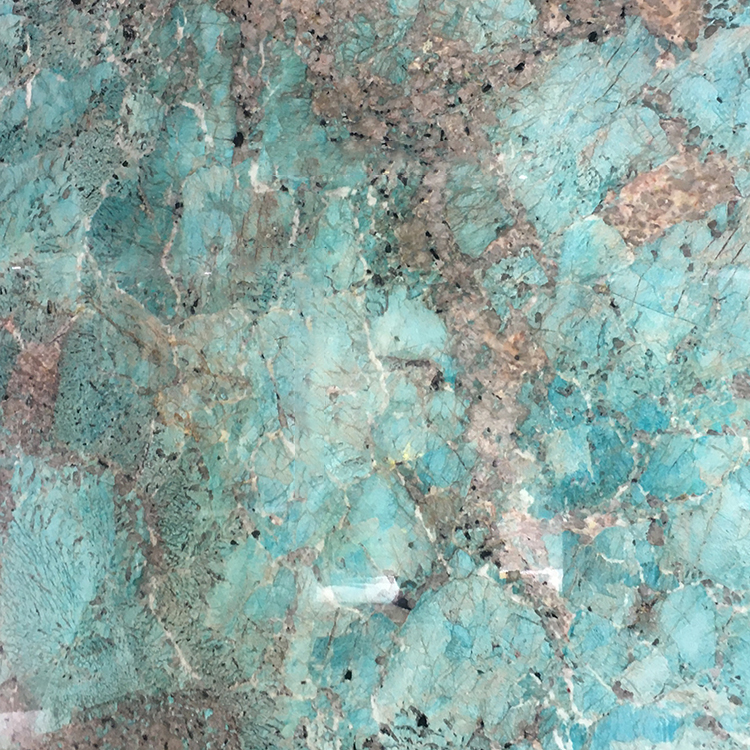 Amazonite turquoise puru quartzite kakariki papa mo te countertop hoahoa taiepa papa