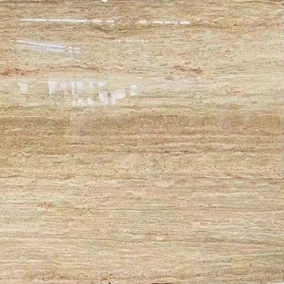 Bo prezo pavimento pulido baldosa pedra travertino beige classico
