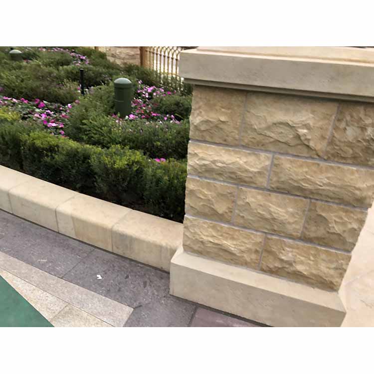Piastrella in pietra calcarea beige jura in marmo cinese per l'arredamento del giardino esterno