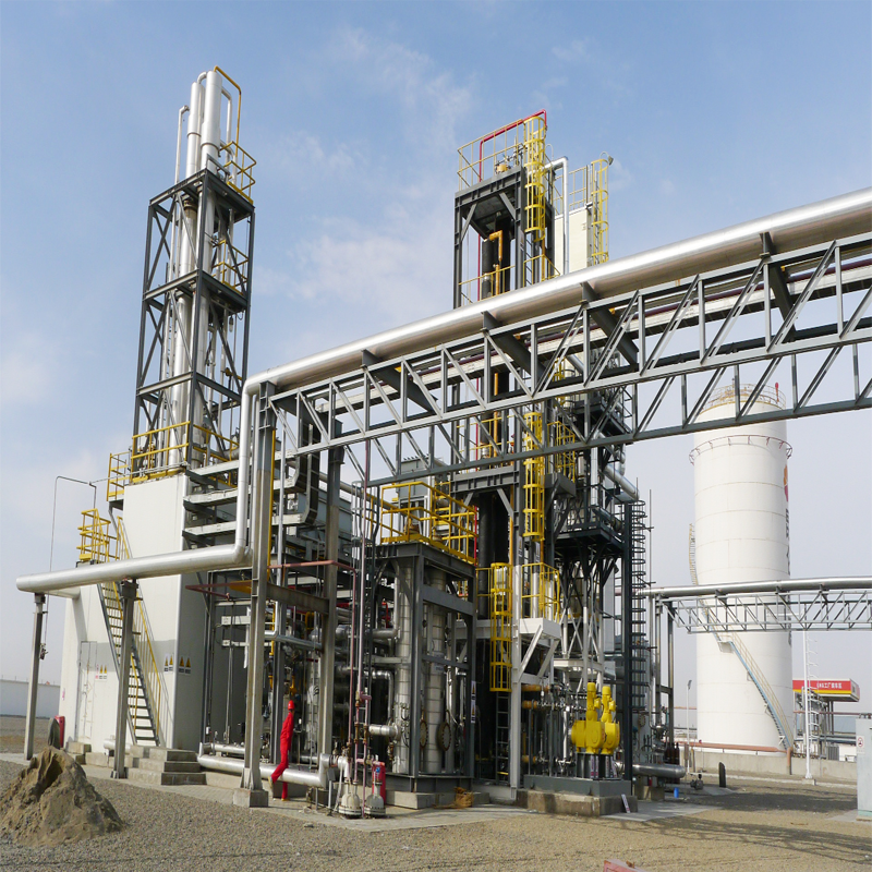 0.7 ~ 3.5 MMSCFD عملية مصنع الغاز الطبيعي المسال صغيرة الحجم أو مصنع تسييل الغاز الطبيعي المسال