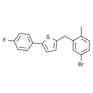 2-(5-Bromo-2-methylbenzyl)-5-(4-fluorophenyl)thiophene CAS 1030825-20-7 Canagliflozin Intermediate High Purity