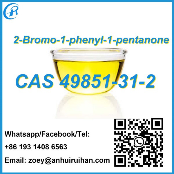 Rifornimento all'ingrosso della fabbrica Olio giallo 2-Bromo-1-fenil-1-pentanone CAS 49851-31-2