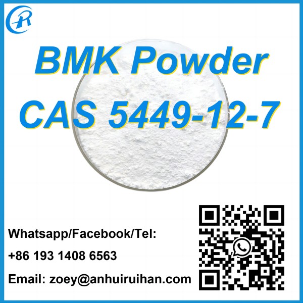 Pó de cristal branco BMK Ácido glicídico sal de sódio 2-metil-3-fenil-oxirano-2-ácido carboxílico CAS 5449-12-7
