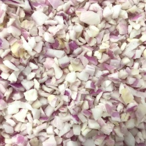 100% funfun Frozen Shallots diced IQF Chinese shallots cubes