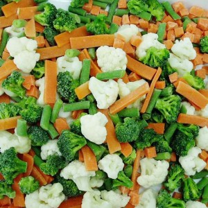 Bevrore groente IQF gemengde groente wortel ertjies soetkorrel gekombineer