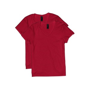 Цитирана цена за машка маица со цврста боја со V-деколте, 100% памучна маица со кратки ракави