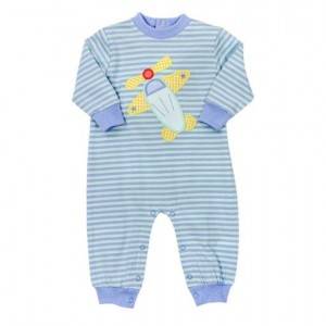 Jednoczęściowe ubranka dla niemowląt z czystej bawełny w kratę w paski, z długim rękawem, na wiosnę i jesień