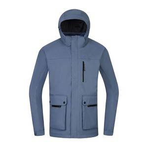 MenS 3 sa 1 nga rain jacket Custom nga OEM sa gawas nga sinina nga waterproof jacket