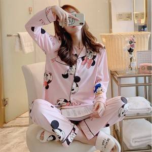 Xina 100% cotó pijama de màniga llarga per a dona pijama d'estiu pijama de màniga curta per a dona pijama de dona