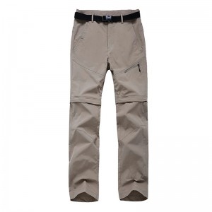 Pantalóns impermeables personalizados de alta calidade para homes de inverno ao aire libre/sendeirismo/acampada con forro desmontable