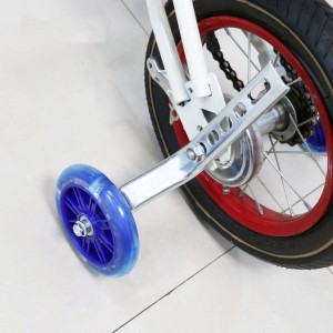 Детские тренировочные колеса для велосипеда с легкой регулируемой конструкцией, подходящие для детского велосипеда размером от 12 до 20 дюймов.