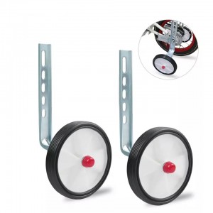 Rodas de adestramento axustables de recambio para bicicleta infantil conforme a REACH