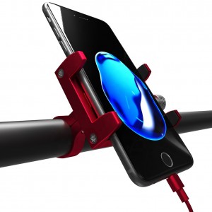 Visiškai naujas aliuminio lydinio dviračio telefono laikiklis 3,5–6,5 colio mobiliojo telefono dviračio laikiklis GPS dviračio laikiklis