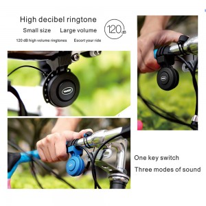 Cykelstyr klokke elektrisk klokke til cykel seriøst højt stemme cyklushorn elektronisk cykelhorn