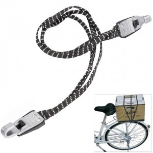 Nouvo konsepsyon 70cm bisiklèt bagaj anbalaj kòd elastik ak zen metal