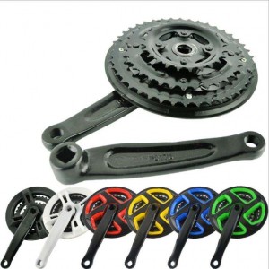 Preço barato roda dentada de aço 170mm manivela conjunto de corrente de bicicleta capa de bicicleta manivela roda dentada