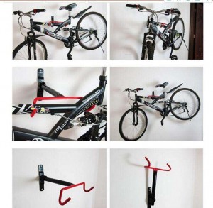 Vidin'ny Bike Rack Mijoro vy Hook Hanger Bicycle Mount To Wall