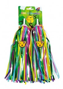 Accessoris de decoració de bicicletes per a nens, cinta de tela de colors, serpentines d'adherència per a bicicletes