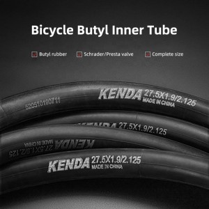 I-KENDA Enomgangatho ophezulu weRubha ye-Butyl 27.5/29 inch Bicycle Butyl Inner Tube