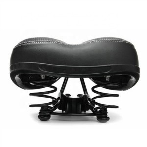 Assento ergonômico para bicicleta, assento de bicicleta com mola à prova de choque e sistema de espuma de perfuração, selim para ciclismo mtb