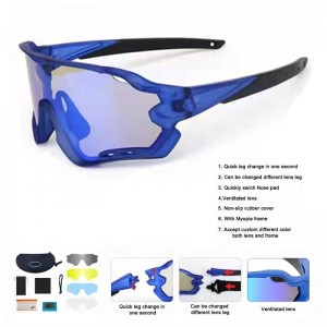 Polarized Sports bike Sunglasses Bicycle Driving shades For Men Unbreakable Frame cycling solomaso