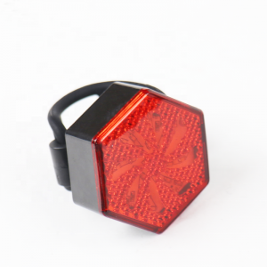 Accessoris per a bicicletes Llum posterior LED Molí de vent Llum de color vermell i blanc amb cable USB
