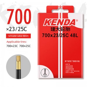 Dobrá vzduchotesnosť KENDA Odolnosť voči vysokým teplotám s vysokokvalitnou butylovou gumou 700c bicyklovou butylovou dušou