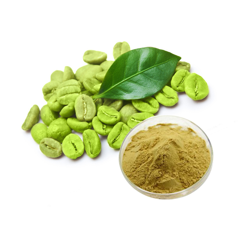 Представено изображение на екстракт от зелено кафе на зърна