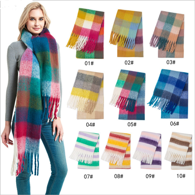 loop yarn scarf Womens Fashion Long Tassels  Scarf Wrap Shawl Featured Image