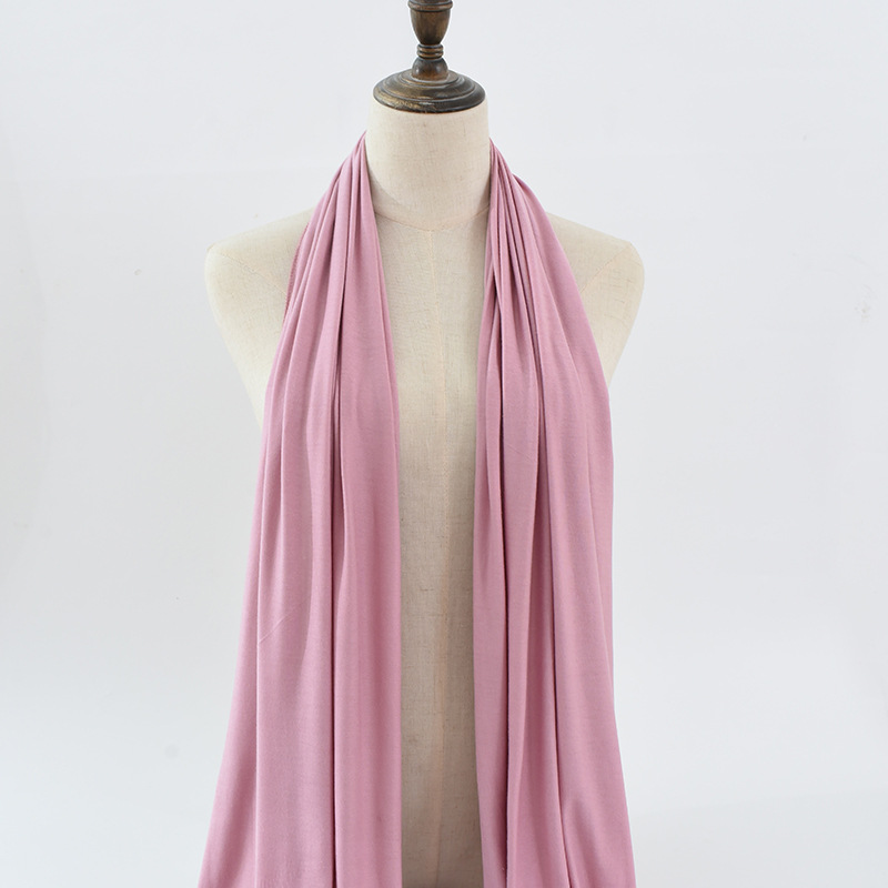 Jersey Hijab Soft Modal Stretch Scarf Solid Colored Hijabs Featured Image