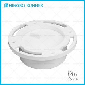 Closet Flange PVC with Plastic Ring with Test Cap