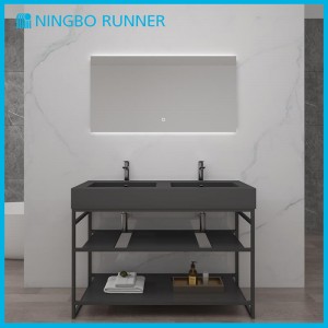 High Quality Double Sink Vanity Units Industrial style bathroom furniture