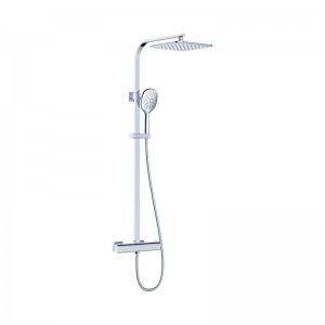 3842 Crystal thermostatic shower system