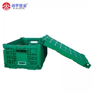 Sammenleggbar plastboks for oppbevaring av plastbeholder