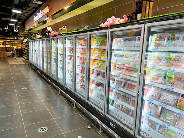 Display refrigerator and freezers
