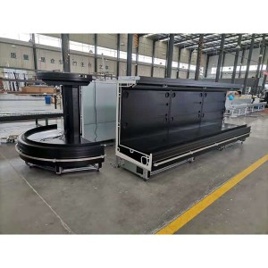 Semi-high Arc-shaped Multi-layer Display Open Chiller
