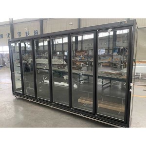Vertical Glass Door Display Refrigerator Chiller