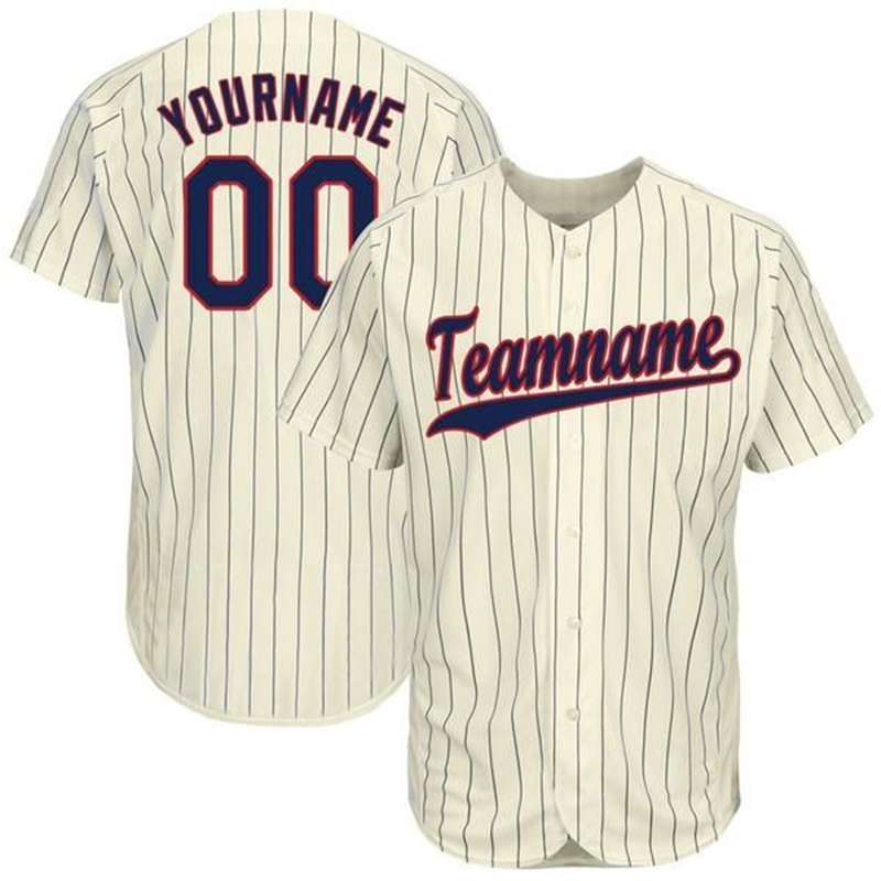Imagem em destaque de camisa de beisebol personalizada com listras sublimadas