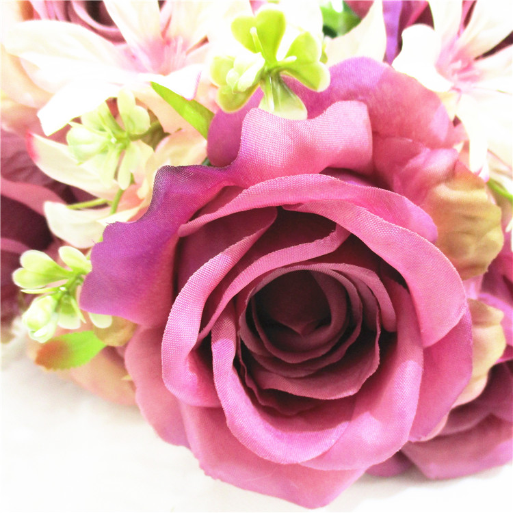Artificial Silk Hydrangea Peony Ranunculus Posy Flowers Lu Lotus Bouquet Wedding Home Decoration