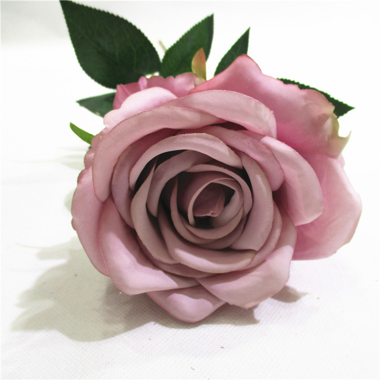 Rose Artificial Flowers, White Silk Roses Realistic Single Stem Fake Rose Bouquet for Wedding Centerpieces Bridal Shower Home Garden Decorations