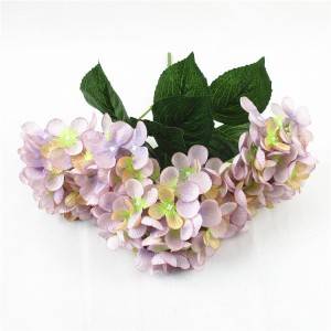 Hot Sale Artificial Fabric Hydrangea Flowers for Wedding Home Decoration
