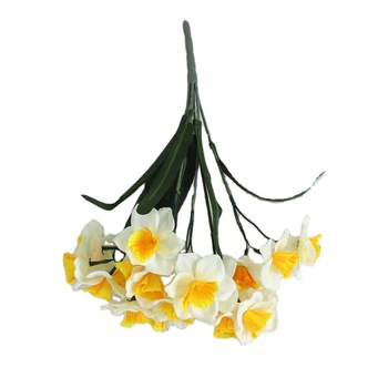 Artificial Daffodil Flowers Faux Yellow Daffodils Flowers Decor Bouquets for Home Office Decor
