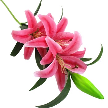 Artificial Flowers Artificial Lily Flowers Real Touch Flowers for Wedding Party Office Home Decor