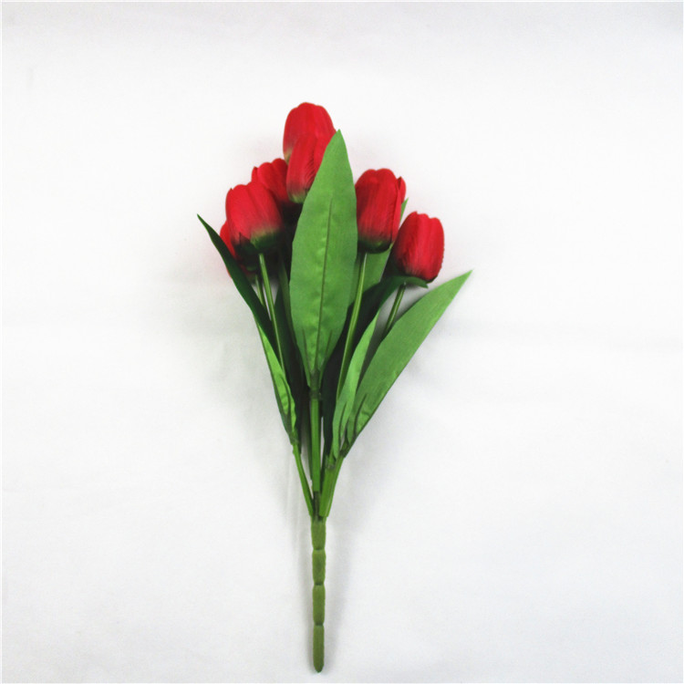 Artificial Tulips  Flowers 9  flower heads Real Touch Arrangement Bouquet for Home Room Office Party Wedding Decoration