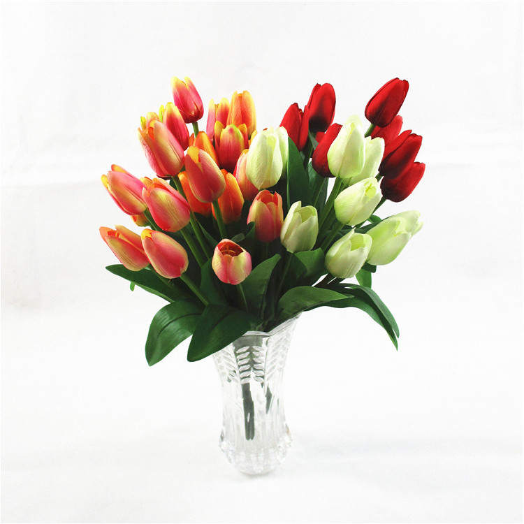 Artificial Tulips  Flowers 9  flower heads  Arrangement Bouquet for Home Room Office Party Wedding Decoration