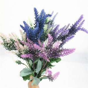 Artificial lavender  in Green Silk Plastic Plants Floral  for Home Party Wedding Decoration